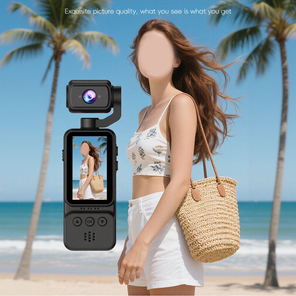 Outdoor Sport Camera - Kieszonkowa kamera do vlogowania 4K WiFi