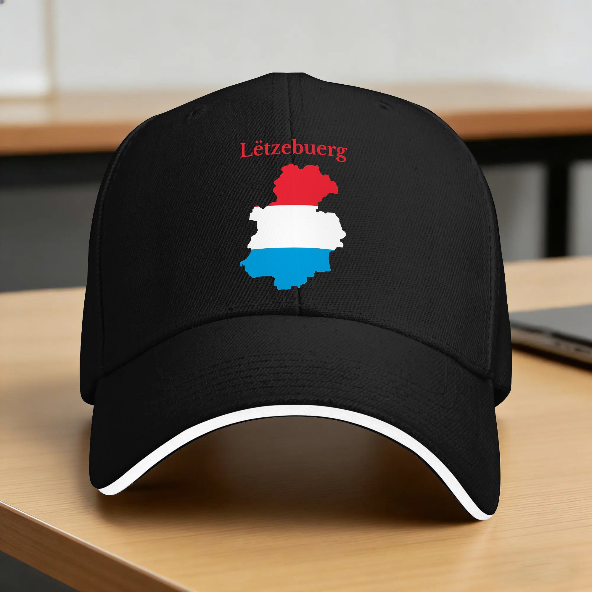 Outdoor Sport Luxembourg - Letnia, codzienna czapka baseballowa z mapą