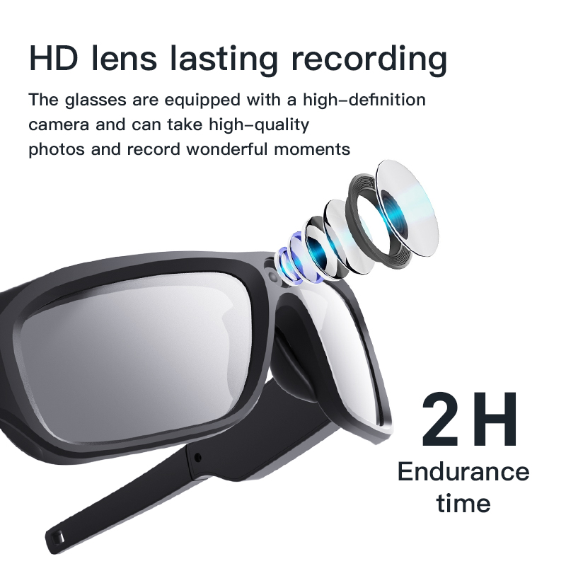 Okulary Smart Glasses 4K HD z  – Outdoor Sport Camera recenzja i cena